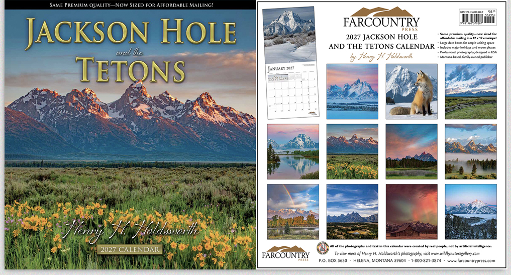 Jackson Hole and the Tetons 2027 Calendar